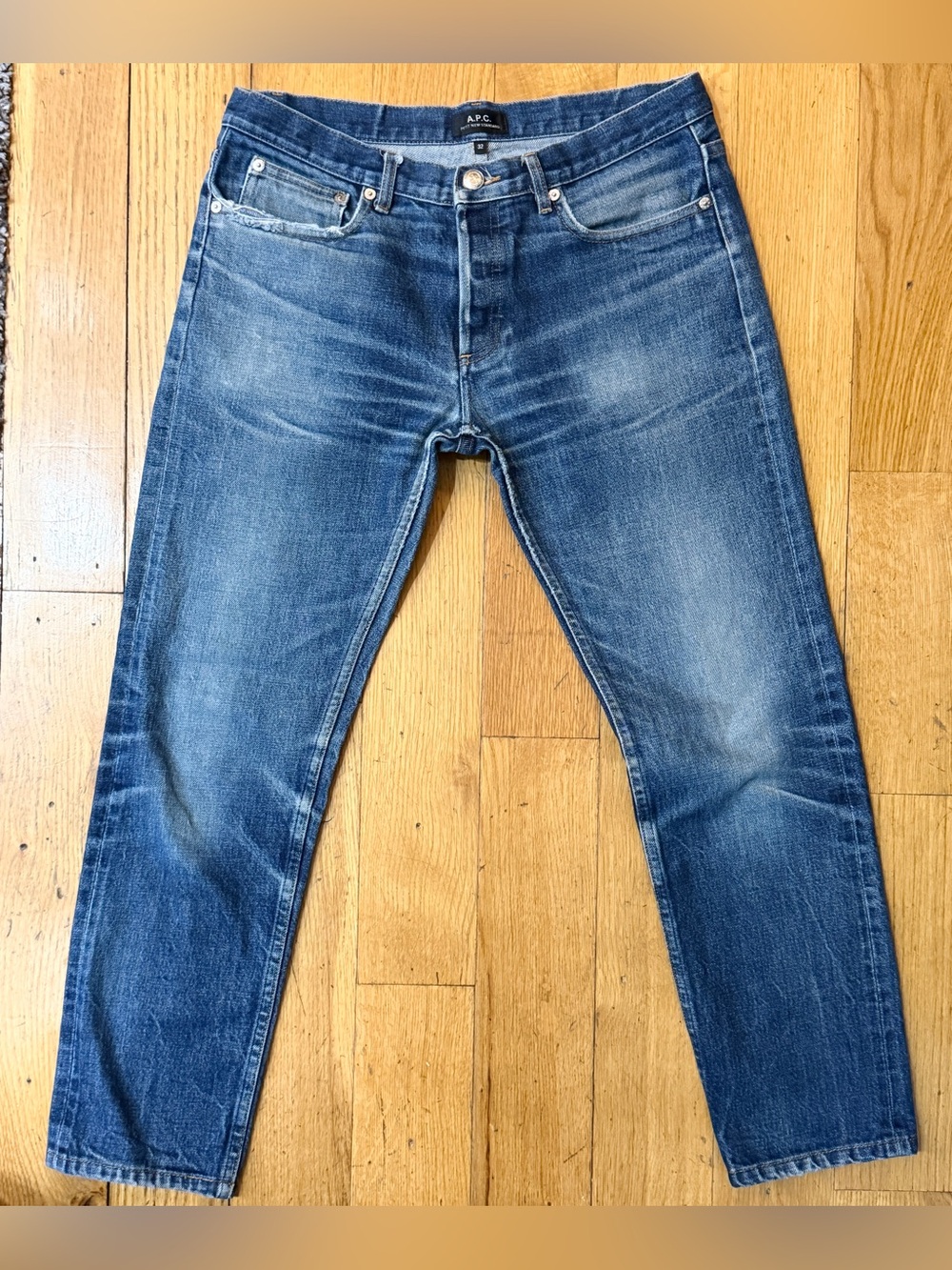 APC  Selvedge Petit New Standard Denim Jeans 32 Great fades broken in
